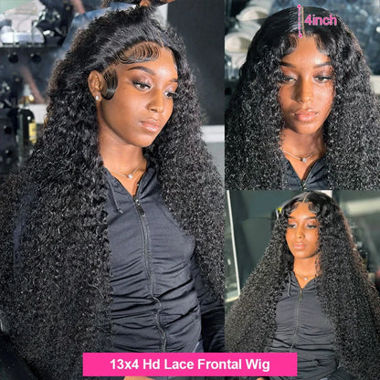 Deep Wave Frontal Wig: Human Hair