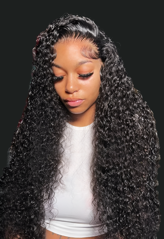 Deep Wave Frontal Wig: Human Hair