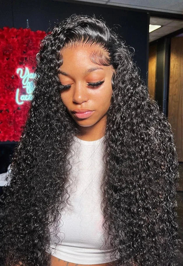 Deep Wave Frontal Wig: Human Hair