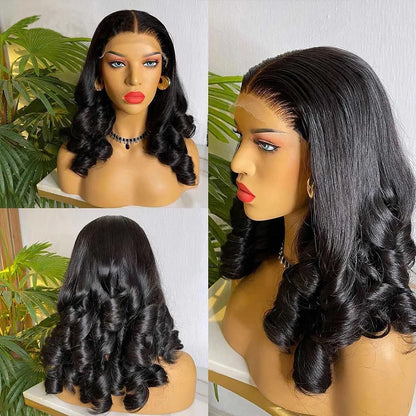 Jay-Cee Spiral Curl Lace Frontal Human Hair