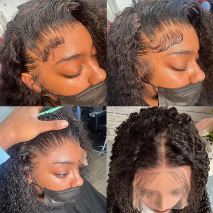 "Pretty Gal" Glueless Deep Wave Lace Frontal Wig