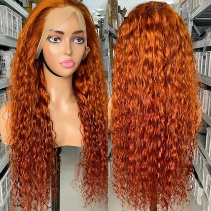 Sweet Ginger Deep Wave Human Hair Wig