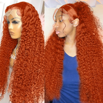 Sweet Ginger Deep Wave Human Hair Wig