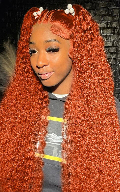 Sweet Ginger Deep Wave Human Hair Wig