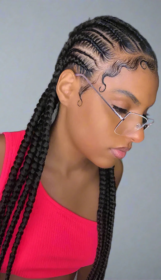 "Officially Yours" Braided Wig: Cornrow Twists