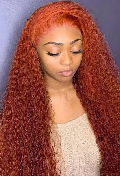 Sweet Ginger Deep Wave Human Hair Wig