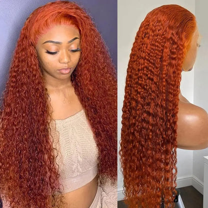 Sweet Ginger Deep Wave Human Hair Wig